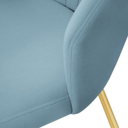 Velvet chair, Borneo, light blue