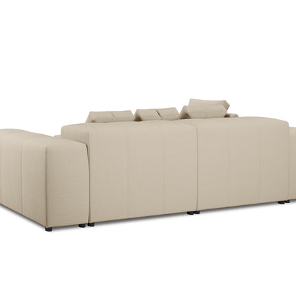 Modular reversible corner sofa, Rome, 5-seater, beige