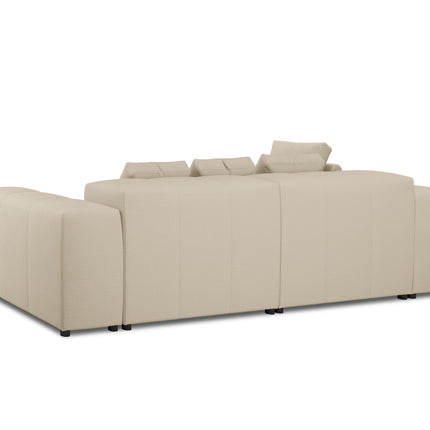 Modular reversible corner sofa, Rome, 4-seater, beige