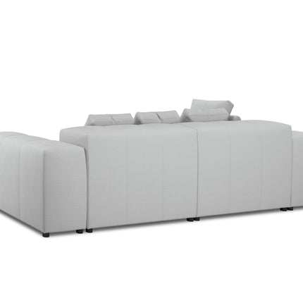 Modular reversible corner sofa, Rome, 4-seater, light gray
