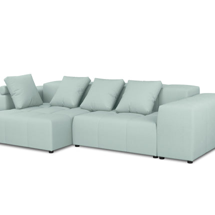 Modular reversible corner sofa, Rome, 4-seater, Mint
