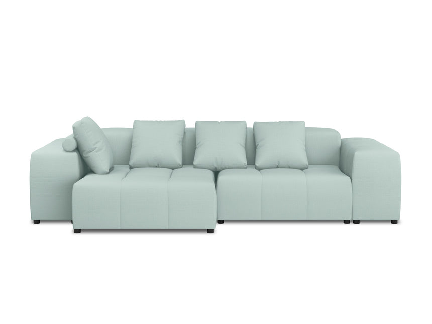Modular reversible corner sofa, Rome, 4-seater, Mint