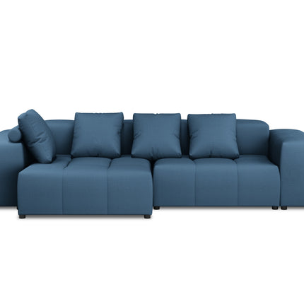 Modular reversible corner sofa, Rome, 4-seater, dark blue