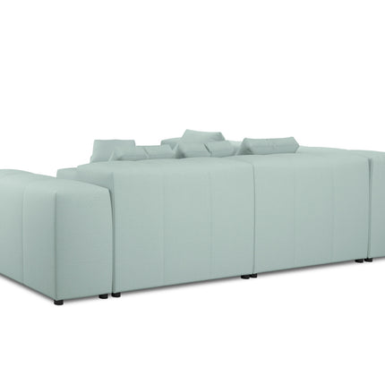 Modular reversible corner sofa, Rome, 7-seater, Mint