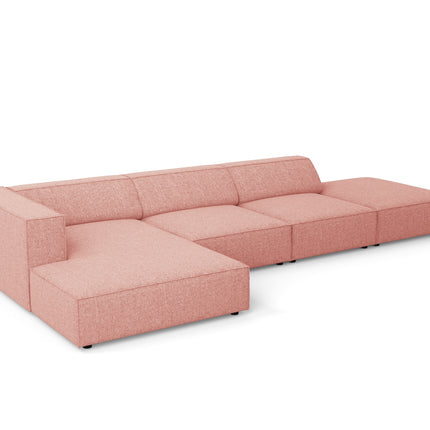 Corner sofa left, Arendal, 5-seater, pink