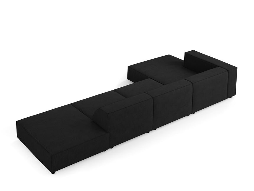 Corner sofa left, Arendal, 5-seater, black