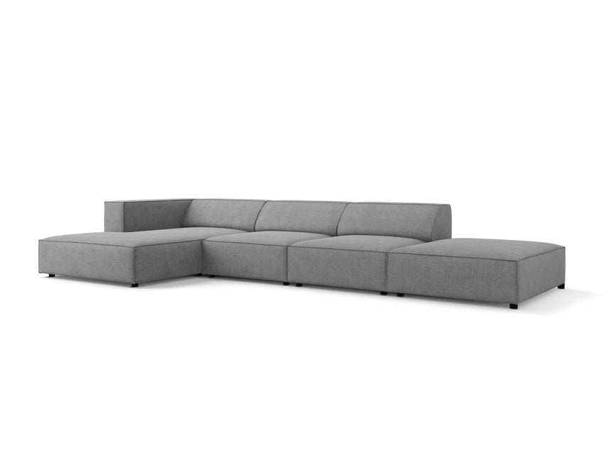 Left corner sofa, Arendal, 5-seater, dark gray