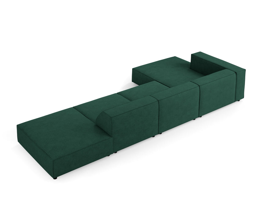 Left corner sofa, Arendal, 5-seater, bottle green