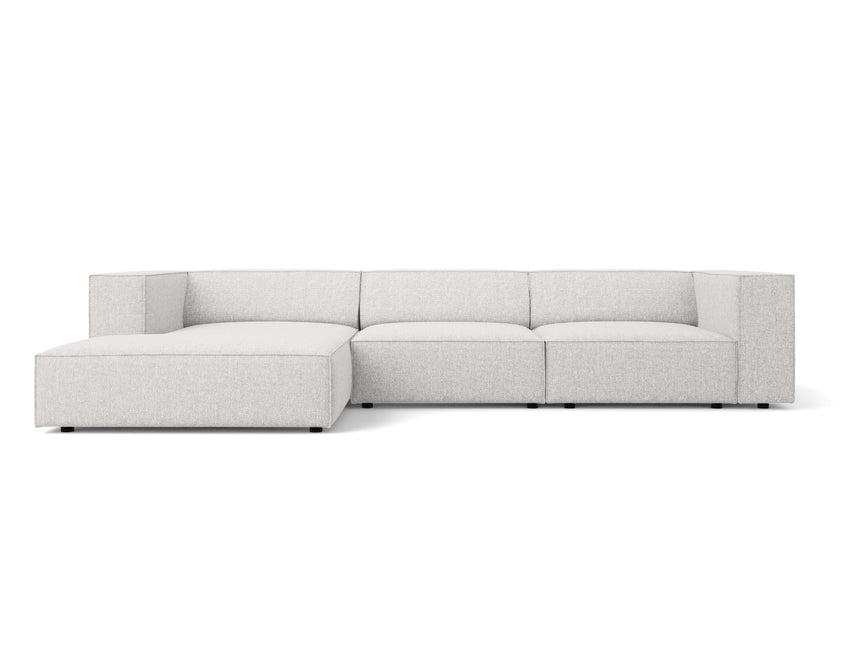 Corner sofa left, Arendal, 4-seater, light gray