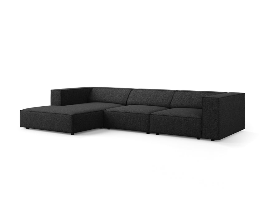 Corner sofa left, Arendal, 4-seater, black