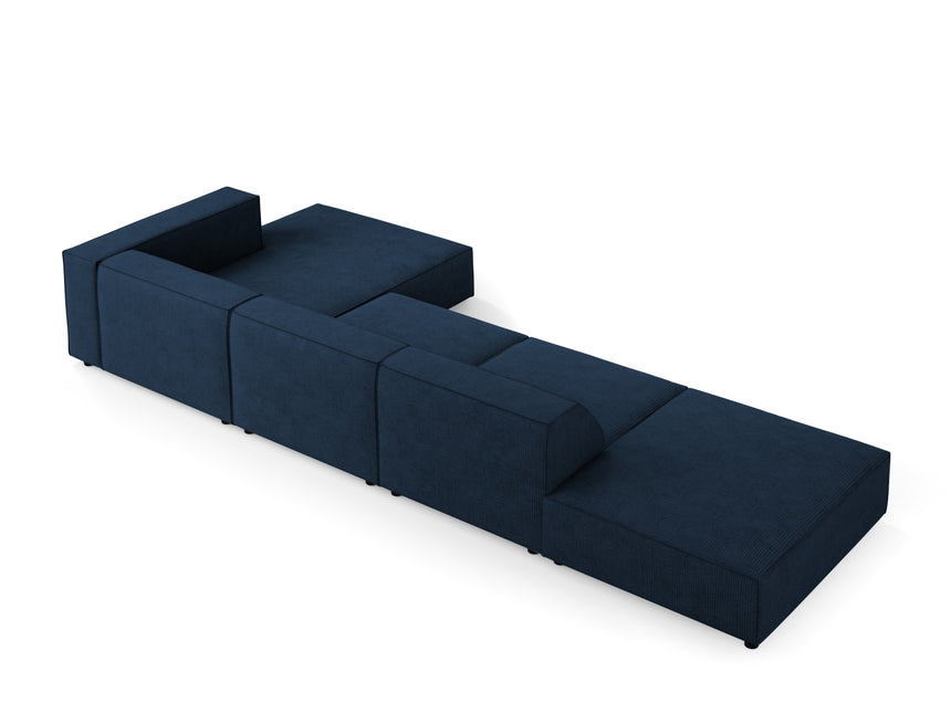 Right corner sofa, Arendal, 5-seater, royal blue