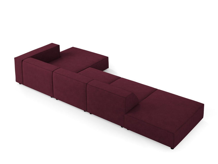 Right corner sofa, Arendal, 5-seater, Ruby