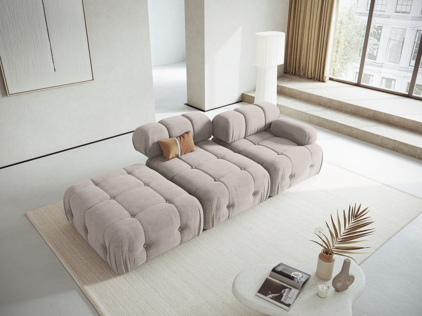 Left modular sofa, Ferento, 3-seater, light gray