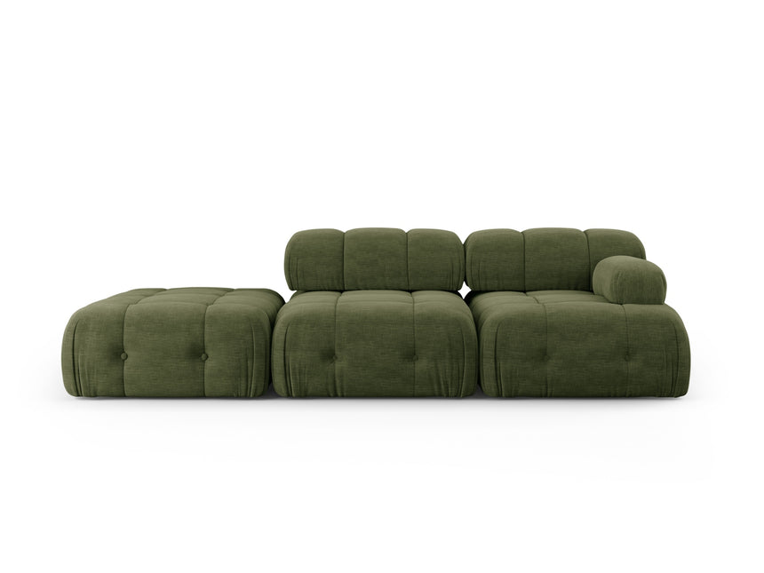 Left modular sofa, Ferento, 3-seater, green