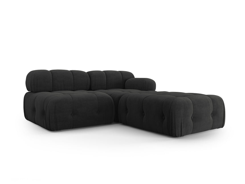 Modular sofa left, Ferento, 3-seater, black