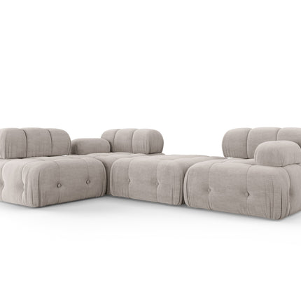 Modular sofa, Ferento, 4-seater, light gray