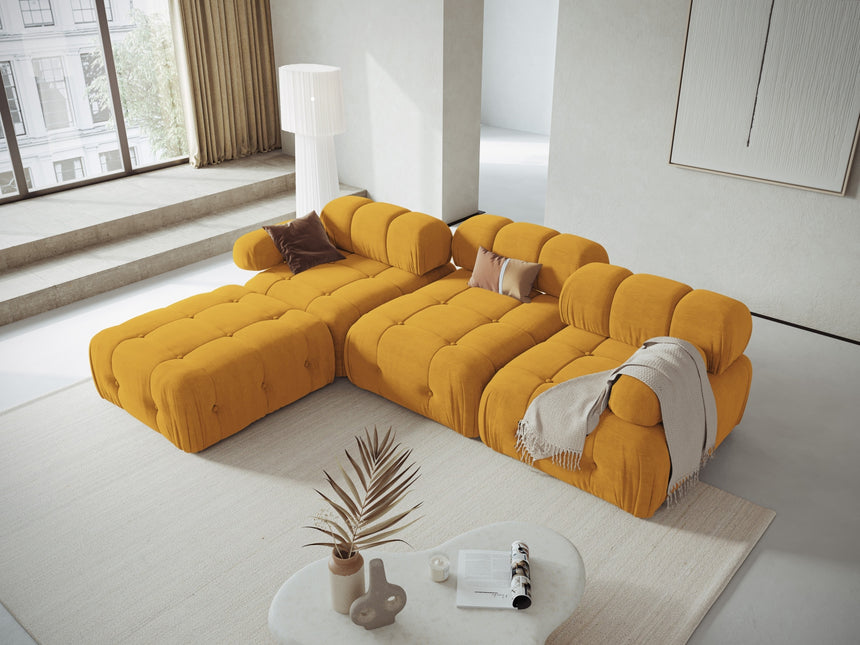 Modular sofa, Ferento, 4-seater, mustard