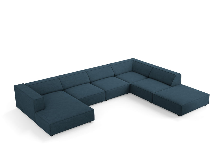 Panoramic corner sofa right, Arendal, 7-seater, navy blue