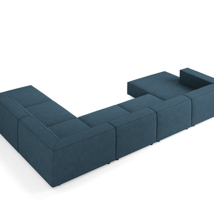 Panoramic corner sofa right, Arendal, 7-seater, navy blue