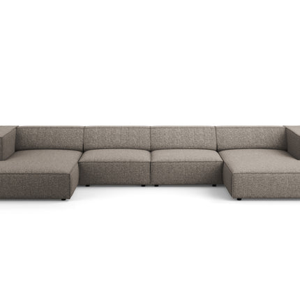 Panoramic sofa, Arendal, 6-seater, gray