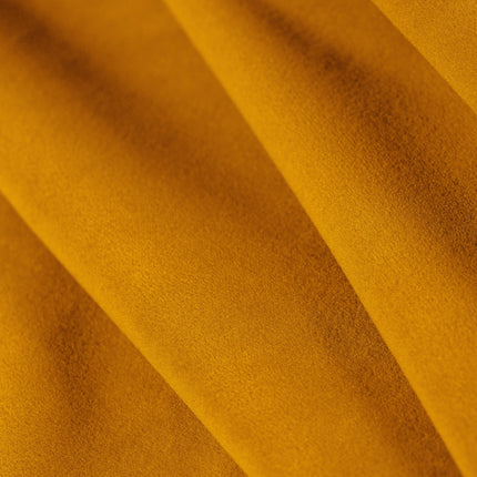 Velvet panoramic sofa, Arendal, 6-seater, yellow