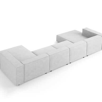 Panoramic sofa, Arendal, 6-seater, light gray