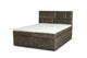 Box spring Lola with storage space velvet taupe