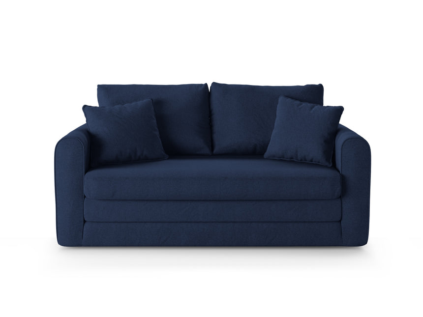 Sofa With Bed Function, Lido, 2 Seaters - Navy Blue