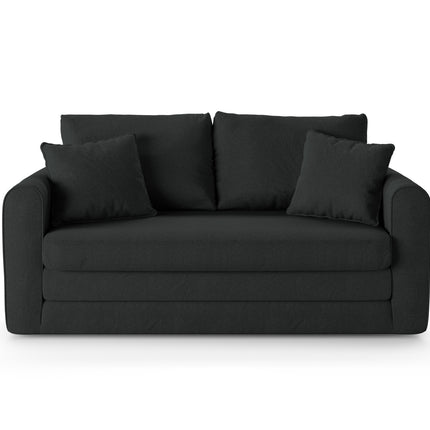 Sofa With Bed Function, Lido, 2 Seaters - Dark Gray