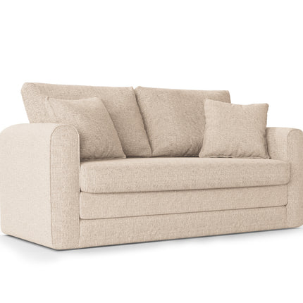 Sofa With Bed Function, Lido, 2 Seaters - Light Beige