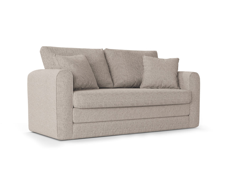 Sofa With Bed Function, Lido, 2 Seaters - Light Gray