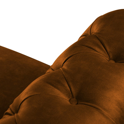 Velvet sofa, Lapis, 2 seats - Brown