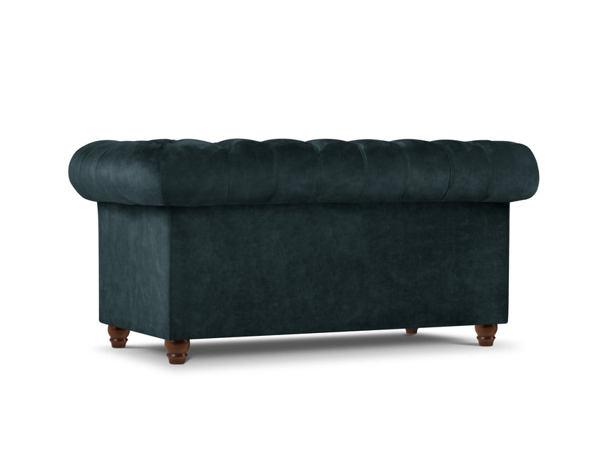 Velvet sofa, Lapis, 2 seats - Blue