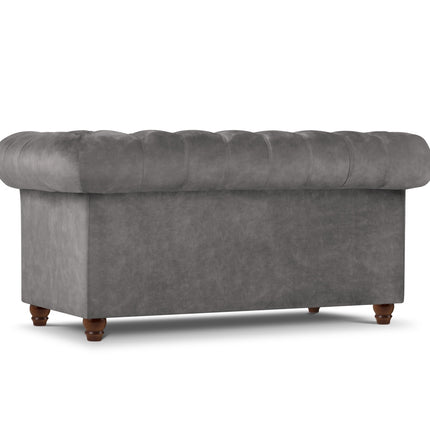 Velvet sofa, Lapis, 2 seats - Gray