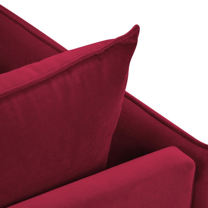 Velvet sofa, Agate, 2 seats - Red
