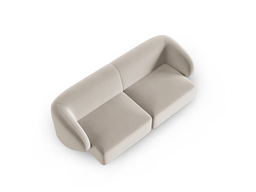 Velvet modular sofa, Shane, 2 seats - Beige