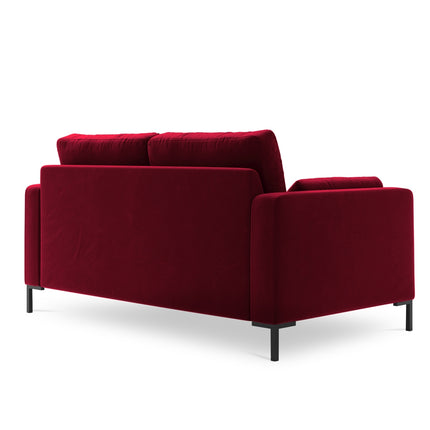 Velvet sofa, Jade, 2 seats - Red