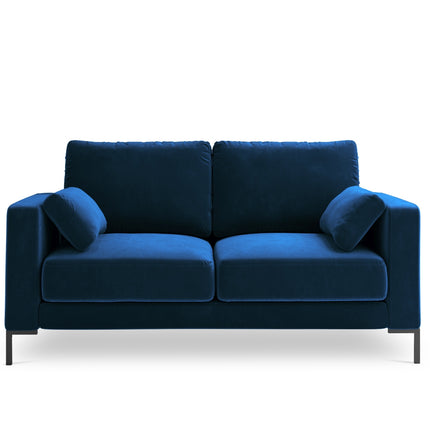 Velvet sofa, Jade, 2 seats - Royal blue