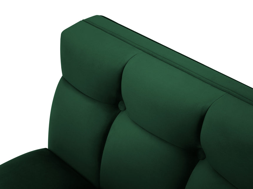 Velvet sofa, Karoo, 2 seats - Bottle green