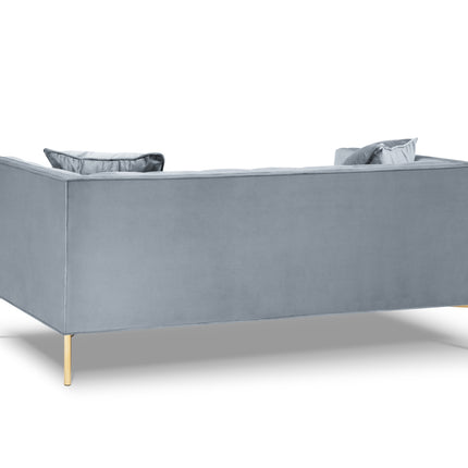 Velvet sofa, Karoo, 2 seats - Light blue