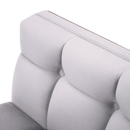 Velvet sofa, Karoo, 2 seats - Silver