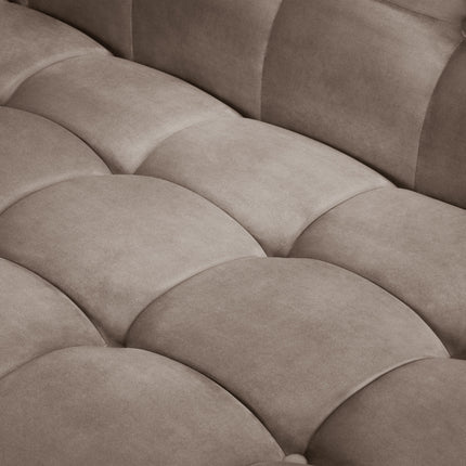 Velvet sofa, Karoo, 2 seats - Beige