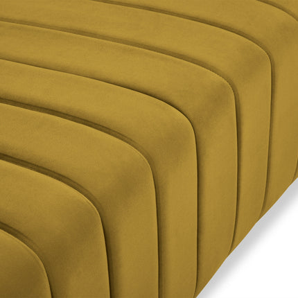 Velvet sofa, Annite, 2 seats - Yellow