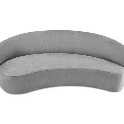 Left velvet sofa, Alice, 3 seats - Light gray