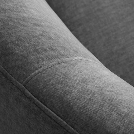 Left velvet sofa, Alice, 3 seats - Dark gray