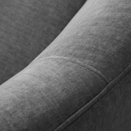 Right velvet sofa, Alice, 3 seats - Dark gray