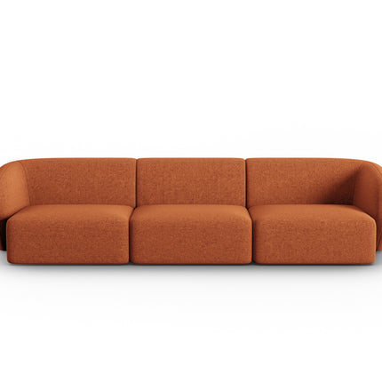 Modular sofa, Shane, 3 seats - Terracotta