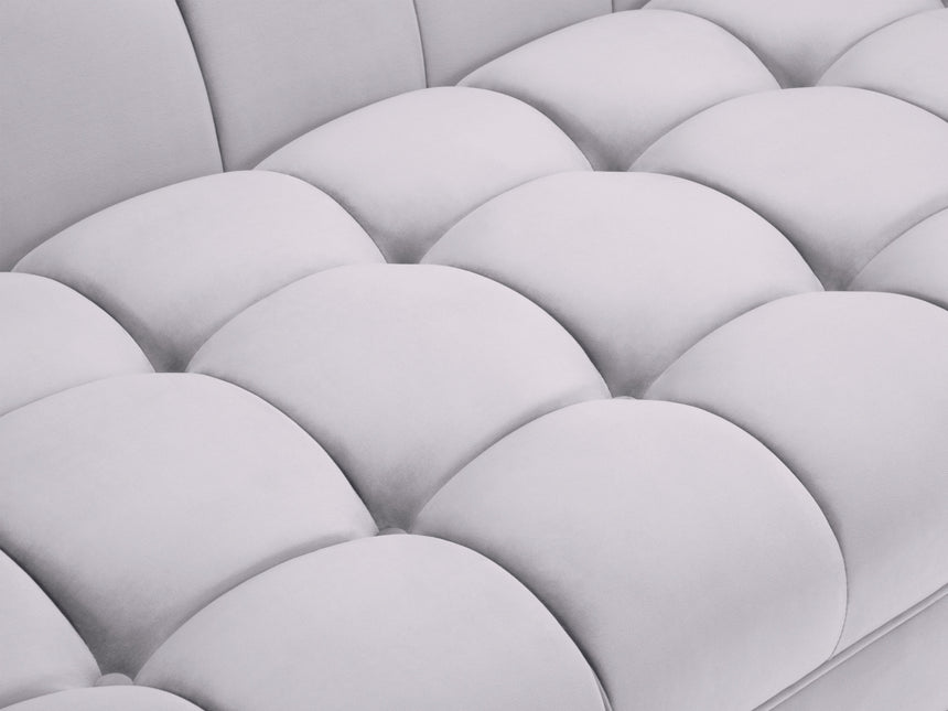 Velvet sofa, Karoo, 3 seats - Silver