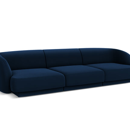 Velvet sofa, Miley, 3 seats - Royal blue