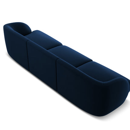 Velvet sofa, Miley, 3 seats - Royal blue